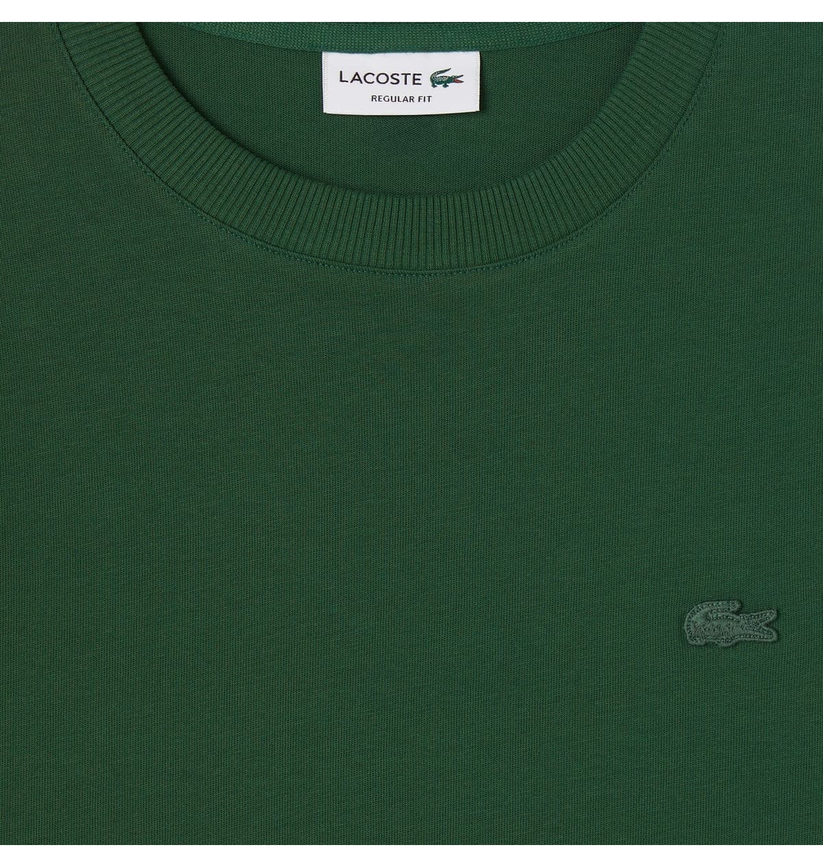 تیشرت مردانه Lacoste فیت معمولی یقه گرد سبز تیره تیشرت مردانه Lacoste فیت معمولی یقه گرد سبز تیره
