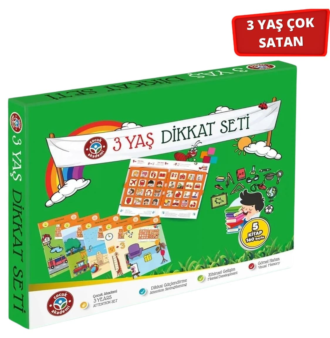 ست تمرین دقت Çocuk Akademi ویژه سن 3 سال ست تمرین دقت Çocuk Akademi ویژه سن 3 سال