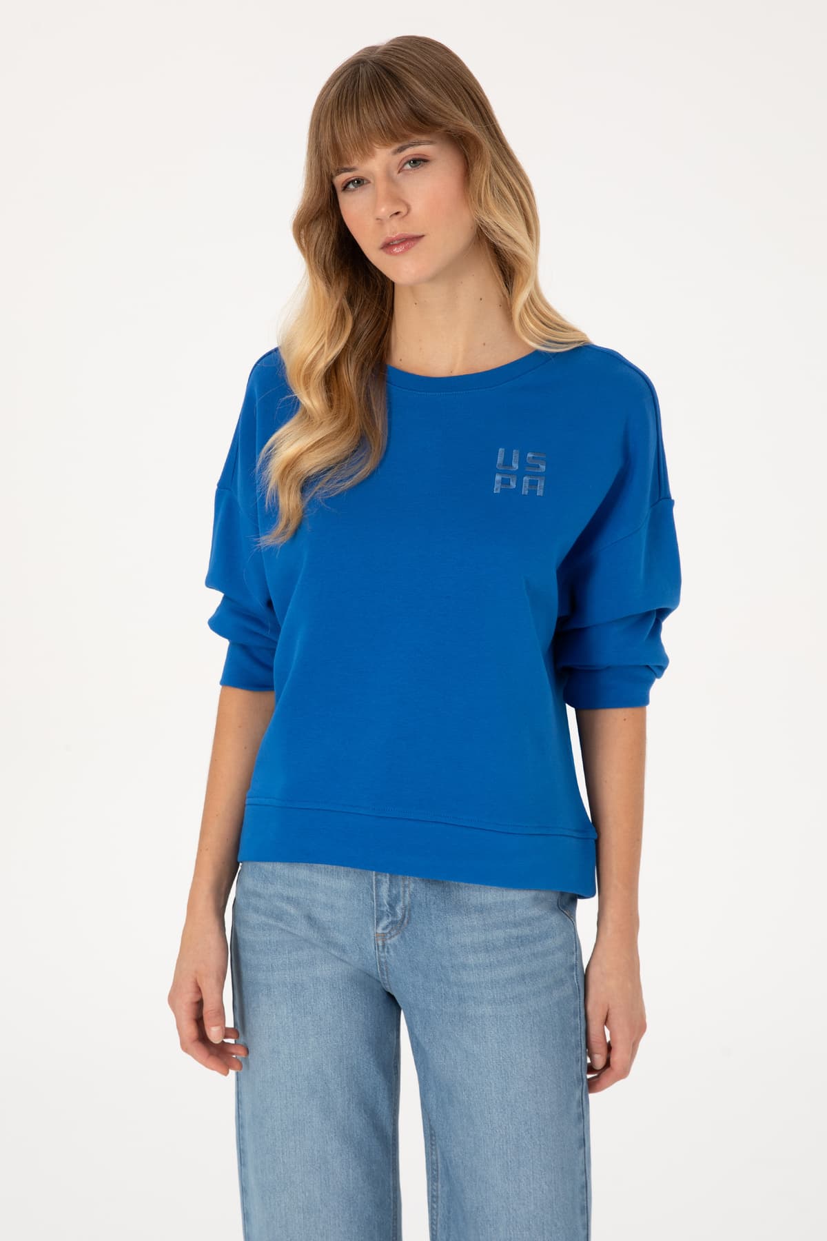 سوئیشرت زنانه U.S. Polo Assn. آبی تیره یقه گرد بیسیک مدل 50313565-VR032 سوئیشرت زنانه U.S. Polo Assn. آبی تیره یقه گرد بیسیک مدل 50313565-VR032