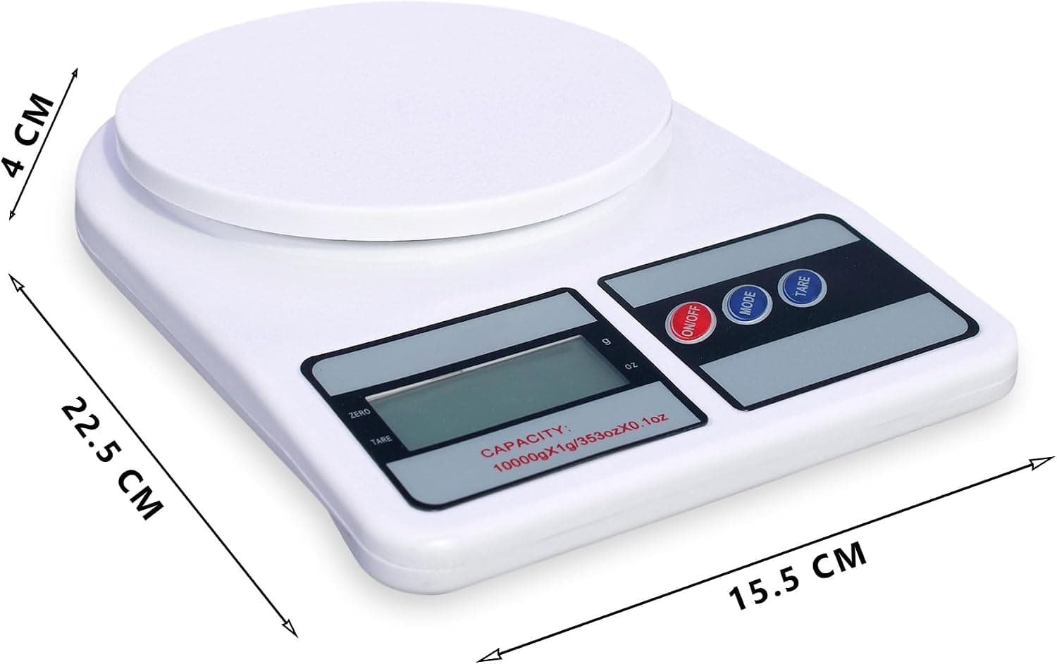 ترازو آشپزخانه دیجیتال GLUN 10Kg با صفحه نمایش LCD بزرگ و نور پسزمینه ترازو آشپزخانه دیجیتال GLUN 10Kg با صفحه نمایش LCD بزرگ و نور پسزمینه