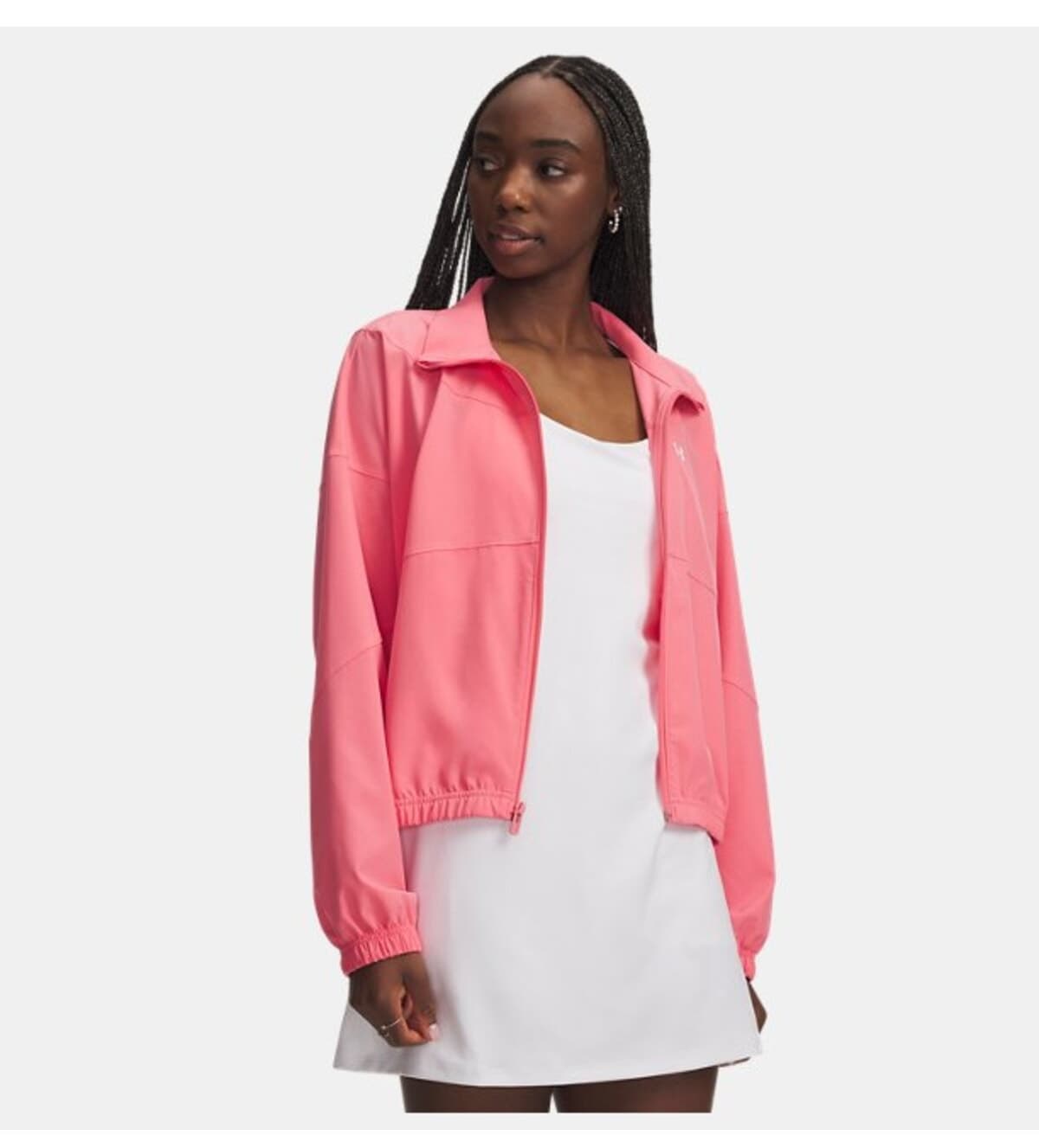 ژاکت زنانه Under Armour مدل UA Rival Woven 1389631-600 ژاکت زنانه Under Armour مدل UA Rival Woven 1389631-600