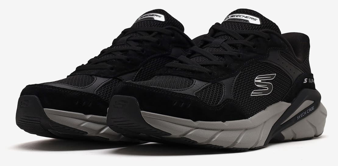 کفش ورزشی مردانه Skechers مشکی SKECH CAGE مدل 233275 BKCC کفش ورزشی مردانه Skechers مشکی SKECH CAGE مدل 233275 BKCC