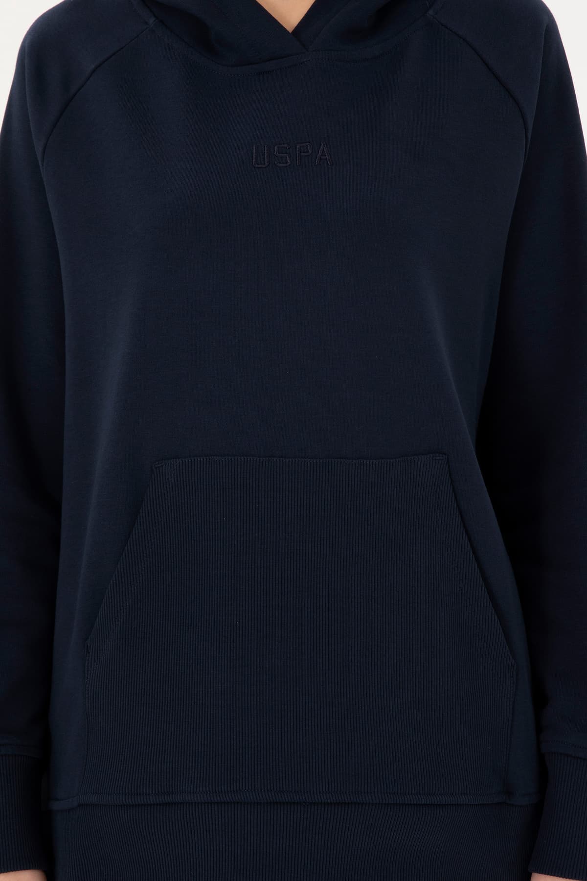 سویشرت کلاهدار زنانه U.S. Polo Assn. سرمهای مدل 50296944-VR033 سویشرت کلاهدار زنانه U.S. Polo Assn. سرمهای مدل 50296944-VR033