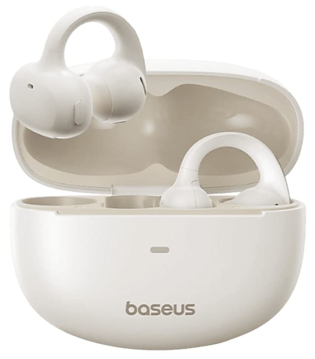 هدفون توگوشی بلوتوثی Baseus سفید مدل Bowie MC1 OL هدفون توگوشی بلوتوثی Baseus سفید مدل Bowie MC1 OL