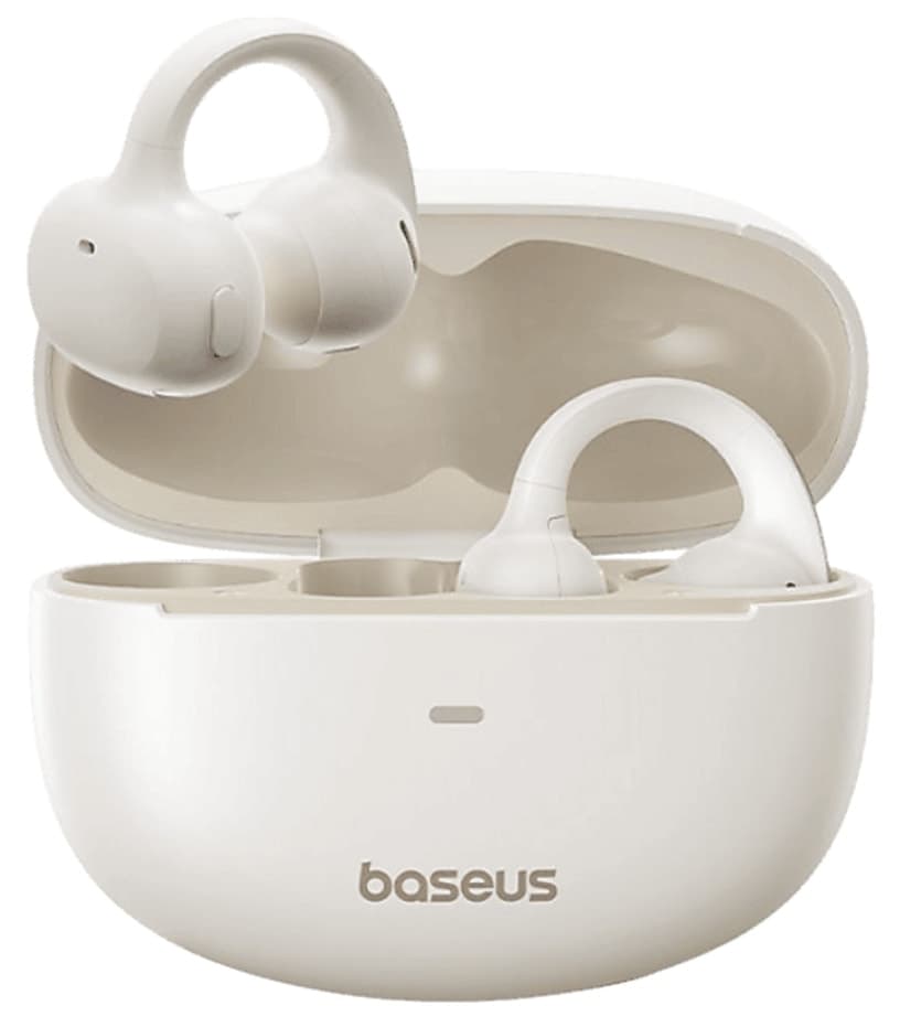 هدفون توگوشی بلوتوثی Baseus سفید مدل Bowie MC1 OL هدفون توگوشی بلوتوثی Baseus سفید مدل Bowie MC1 OL