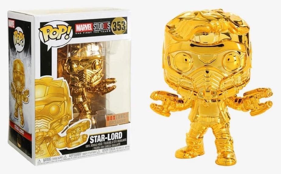فیگور کلکسیونی Funko Pop Movies Guardians of the Galaxy Star-Lord طلایی کروم چندرنگ فیگور کلکسیونی Funko Pop Movies Guardians of the Galaxy Star-Lord طلایی کروم چندرنگ
