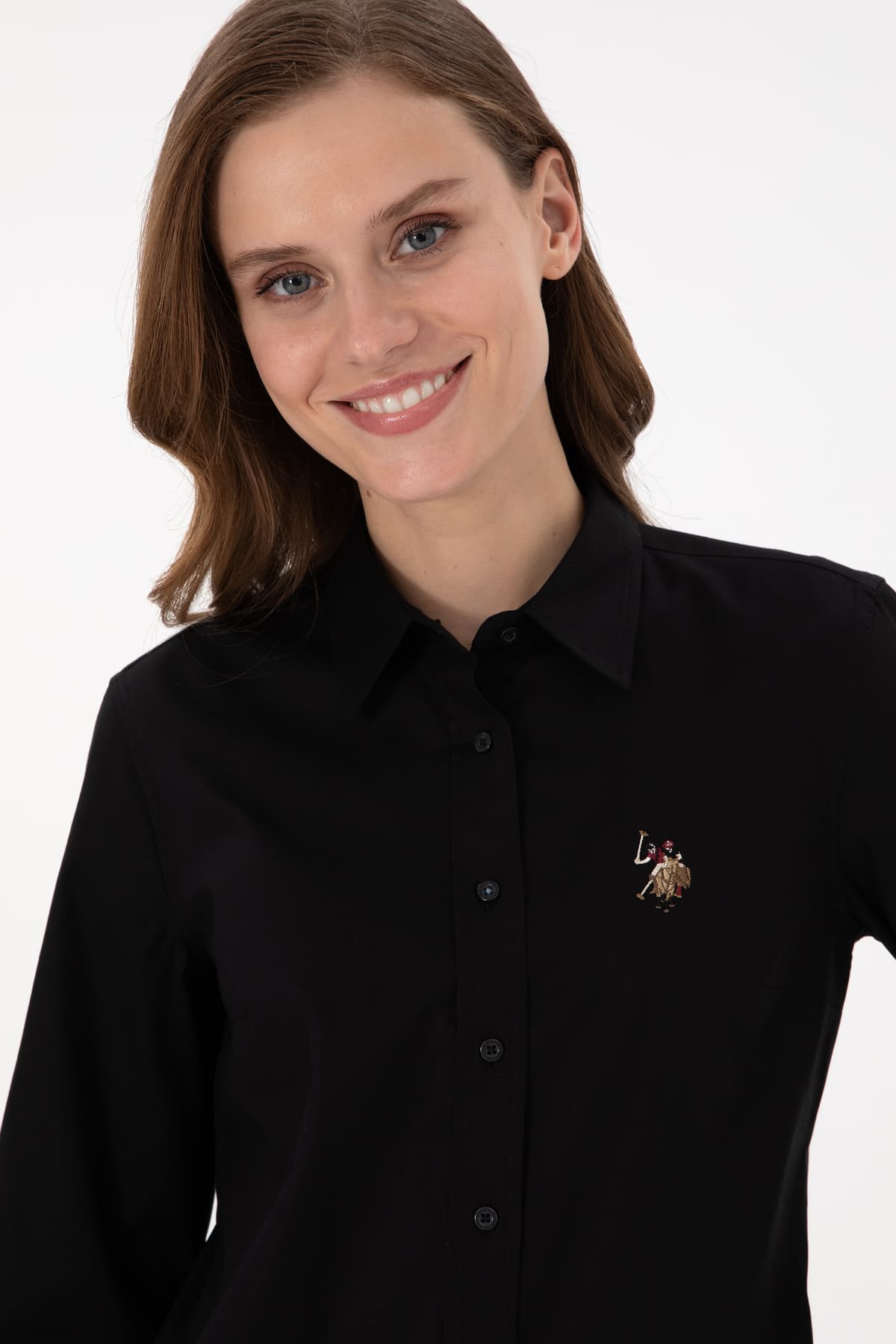 پیراهن زنانه U.S. Polo Assn. مشکی آستین بلند بیسیک مدل 50295710-VR046 پیراهن زنانه U.S. Polo Assn. مشکی آستین بلند بیسیک مدل 50295710-VR046
