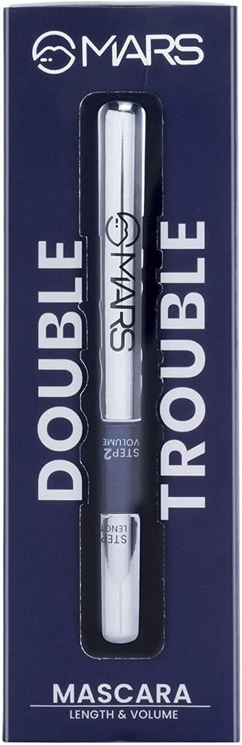ریمل زنانه MARS حجمدهنده و بلندکننده 2-in-1 مدل Double Trouble مشکی 15 ml ریمل زنانه MARS حجمدهنده و بلندکننده 2-in-1 مدل Double Trouble مشکی 15 ml