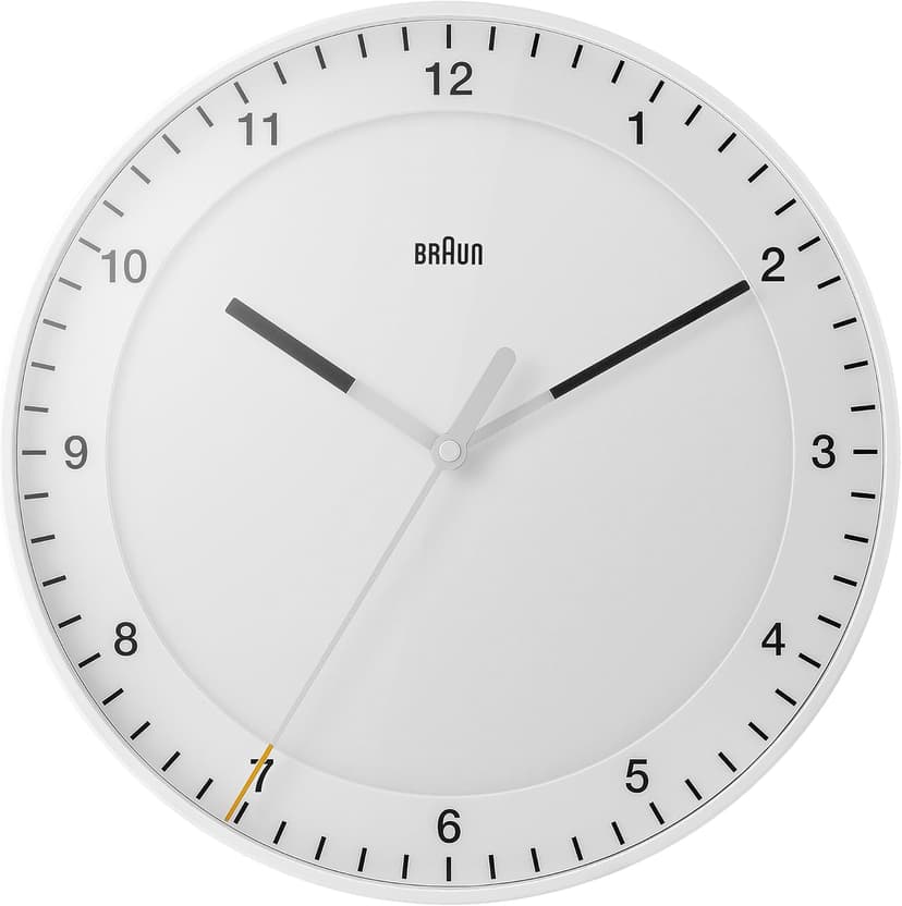 ساعت دیواری آنالوگ Braun کلاسیک بیصدا سفید 30cm مدل BC17W ساعت دیواری آنالوگ Braun کلاسیک بیصدا سفید 30cm مدل BC17W