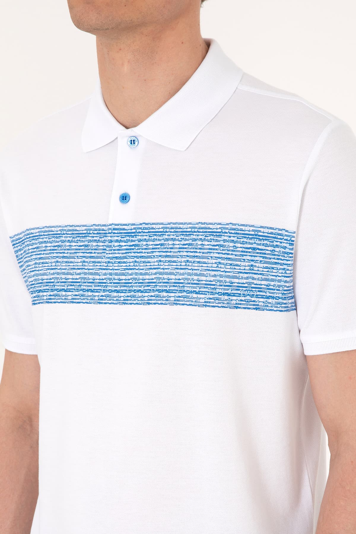 تیشرت مردانه U.S. Polo Assn. یقه پولو فیت معمولی سفید مدل 50306812-VR036 تیشرت مردانه U.S. Polo Assn. یقه پولو فیت معمولی سفید مدل 50306812-VR036