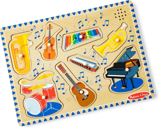 پازل صوتی Melissa & Doug با موضوع سازهای موسیقی پازل صوتی Melissa & Doug با موضوع سازهای موسیقی