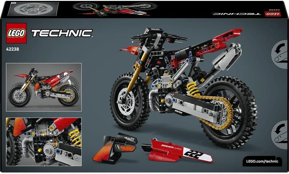 لگو Technic Ducati Desmo450 MX Factory موتورسیکلت ساختنی مدل 42238 لگو Technic Ducati Desmo450 MX Factory موتورسیکلت ساختنی مدل 42238