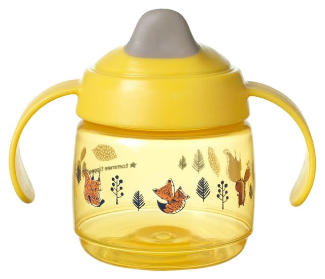 لیوان آموزشی ضدچکه Tommee Tippee زرد 190 ml لیوان آموزشی ضدچکه Tommee Tippee زرد 190 ml