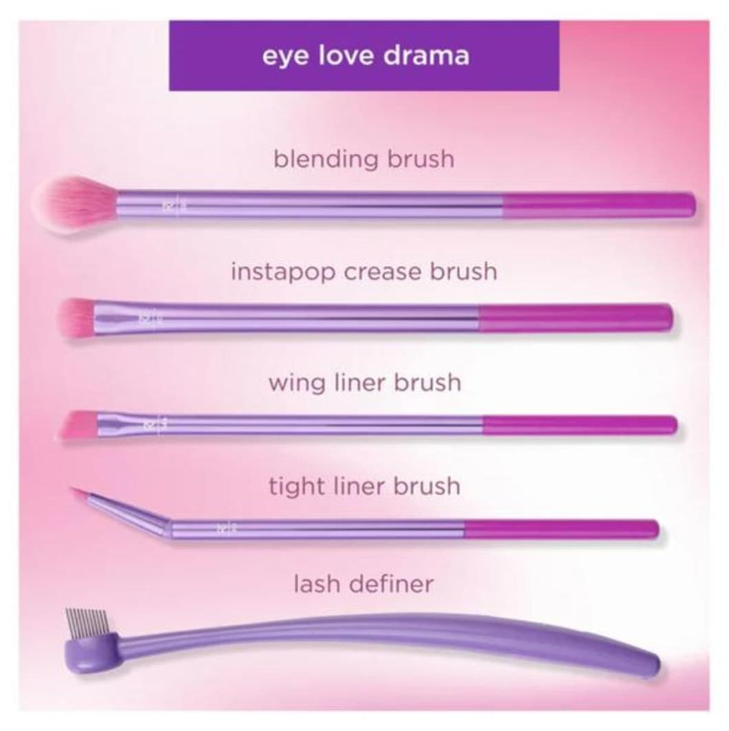 ست براش آرایش چشم Real Techniques Eye Love Drama مدل RT4262 ست براش آرایش چشم Real Techniques Eye Love Drama مدل RT4262