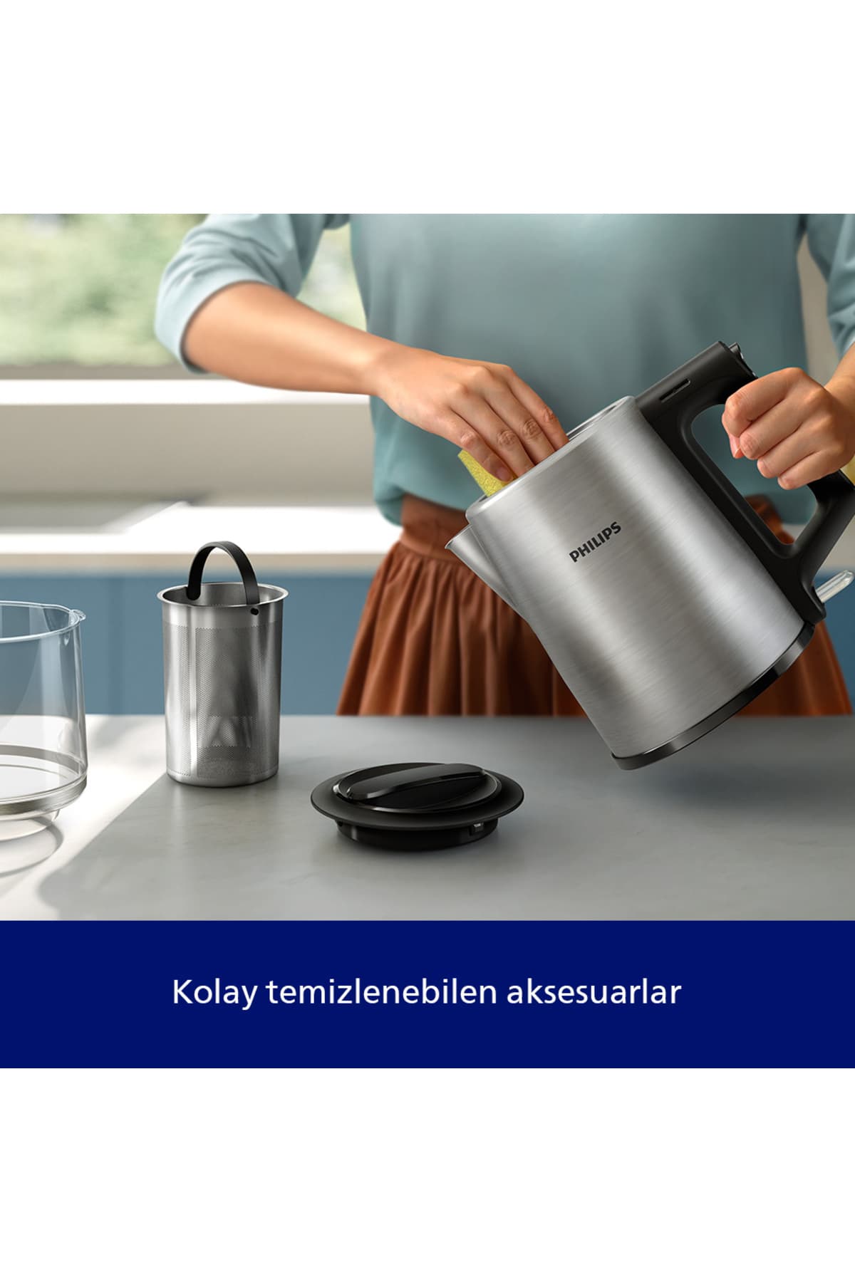 چایساز Philips سری 5000 با ظرفیت 1.8 Litre و توان 1900W با گرمنگهداری خودکار مدل HD7350/00 چایساز Philips سری 5000 با ظرفیت 1.8 Litre و توان 1900W با گرمنگهداری خودکار مدل HD7350/00