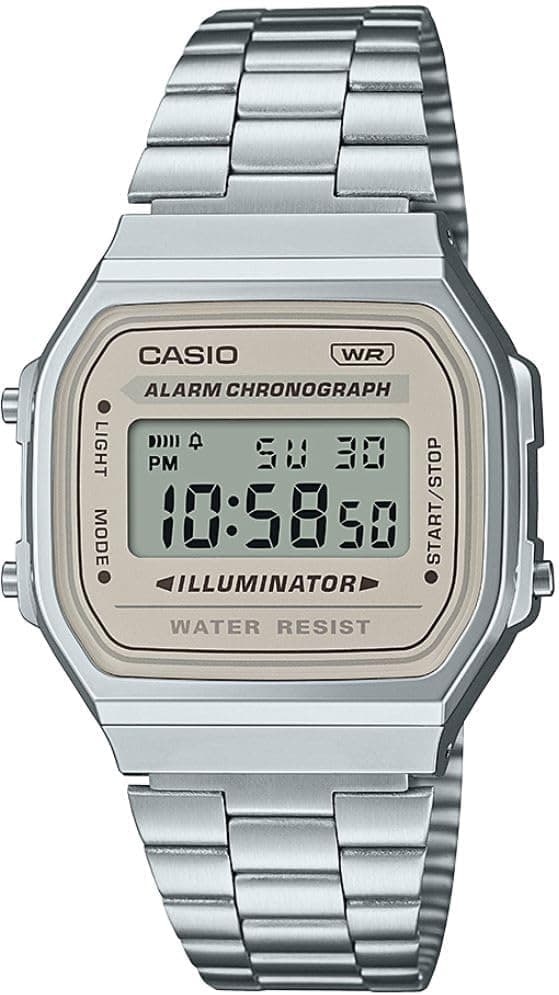 ساعت مچی یونیسکس Casio دیجیتال رترو خاکستری مدل A168WA-8AYDF ساعت مچی یونیسکس Casio دیجیتال رترو خاکستری مدل A168WA-8AYDF