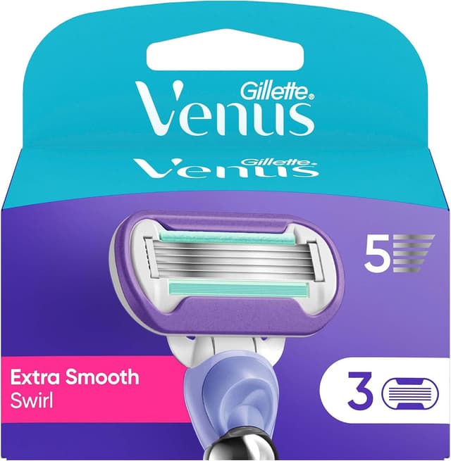تیغ یدک زنانه Gillette Venus Extra Smooth بسته 3 تایی تیغ یدک زنانه Gillette Venus Extra Smooth بسته 3 تایی