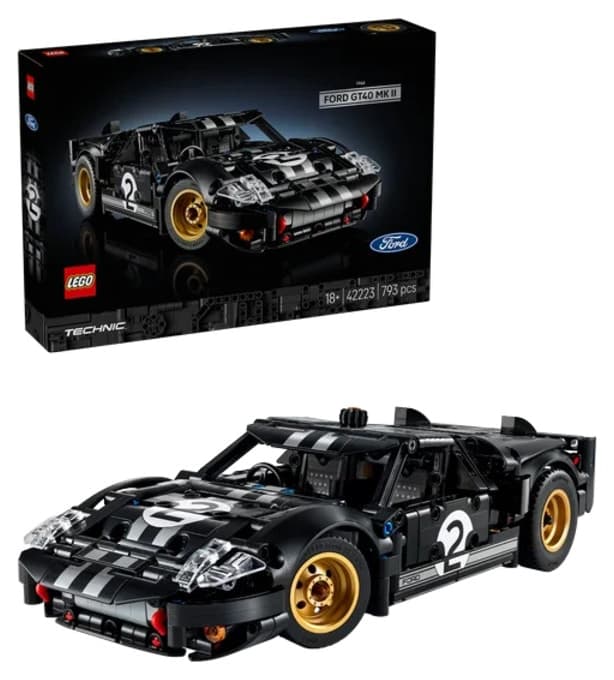 لگو 42223 Technic مدل خودروی مسابقهای بزرگسالان 1966 Ford GT40 MKII، 793 قطعه لگو 42223 Technic مدل خودروی مسابقهای بزرگسالان 1966 Ford GT40 MKII، 793 قطعه