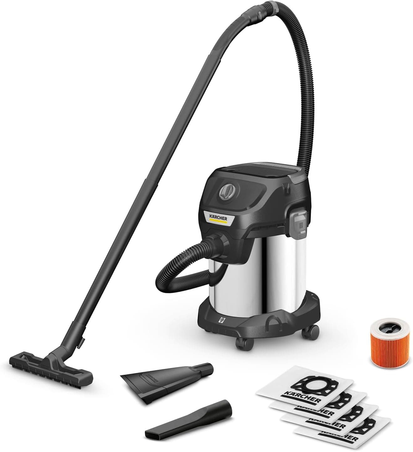 فیلتر کارتریجی KÄRCHER مناسب جاروبرقیهای آب و خاک و شوینده فرش مدل KFI 3310، 1 عدد فیلتر کارتریجی KÄRCHER مناسب جاروبرقیهای آب و خاک و شوینده فرش مدل KFI 3310، 1 عدد
