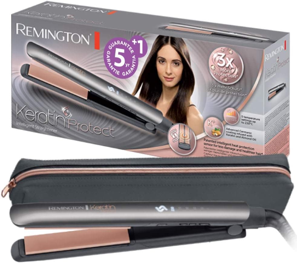 اتو مو Remington با حسگر هوشمند محافظت حرارتی و نمایشگر دیجیتال مدل S8598 Keratin Protect 160-230°C اتو مو Remington با حسگر هوشمند محافظت حرارتی و نمایشگر دیجیتال مدل S8598 Keratin Protect 160-230°C
