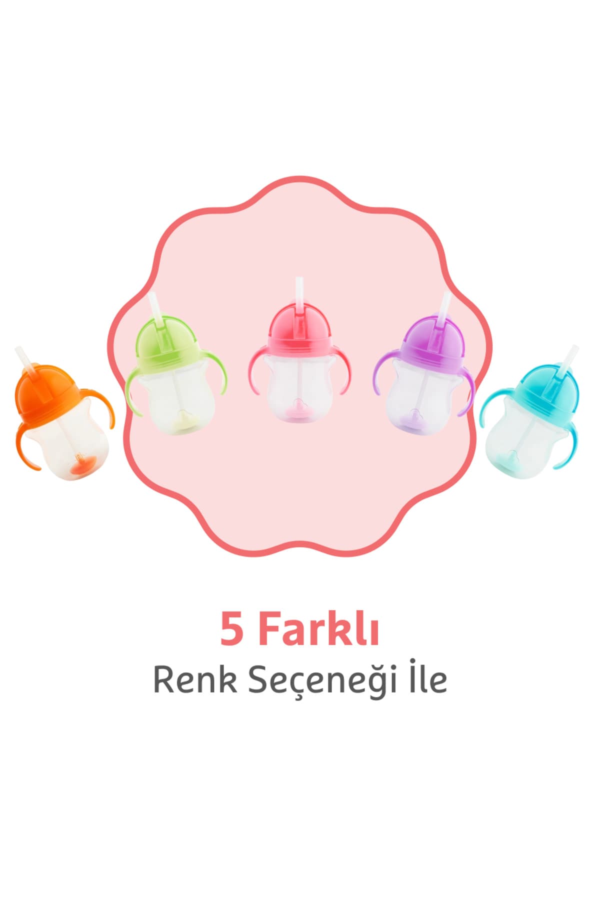 لیوان آموزشی کودک Munchkin با نی سردار و قفل کلیکی، مناسب 6 ماه، 207ml، صورتی، 1 عدد لیوان آموزشی کودک Munchkin با نی سردار و قفل کلیکی، مناسب 6 ماه، 207ml، صورتی، 1 عدد