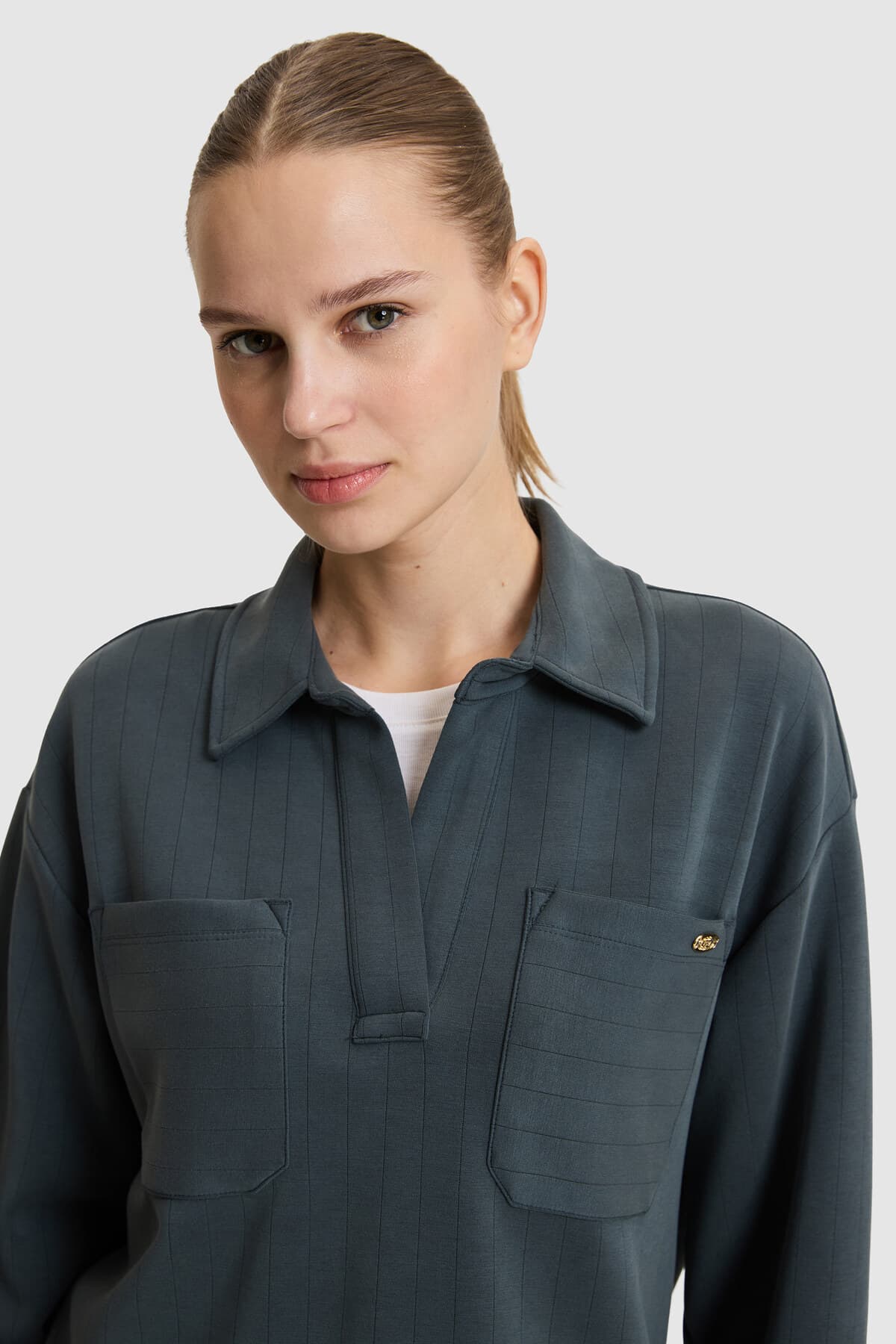 سوئیشرت زنانه U.S. Polo Assn. خاکستری مدل 50326739-VR076 سوئیشرت زنانه U.S. Polo Assn. خاکستری مدل 50326739-VR076