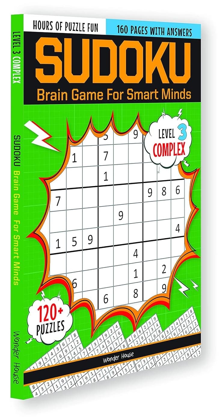 کتاب سودوکو Wonder House Books سطح 3 پیچیده با بیش از 120 معما برای کودکان کتاب سودوکو Wonder House Books سطح 3 پیچیده با بیش از 120 معما برای کودکان