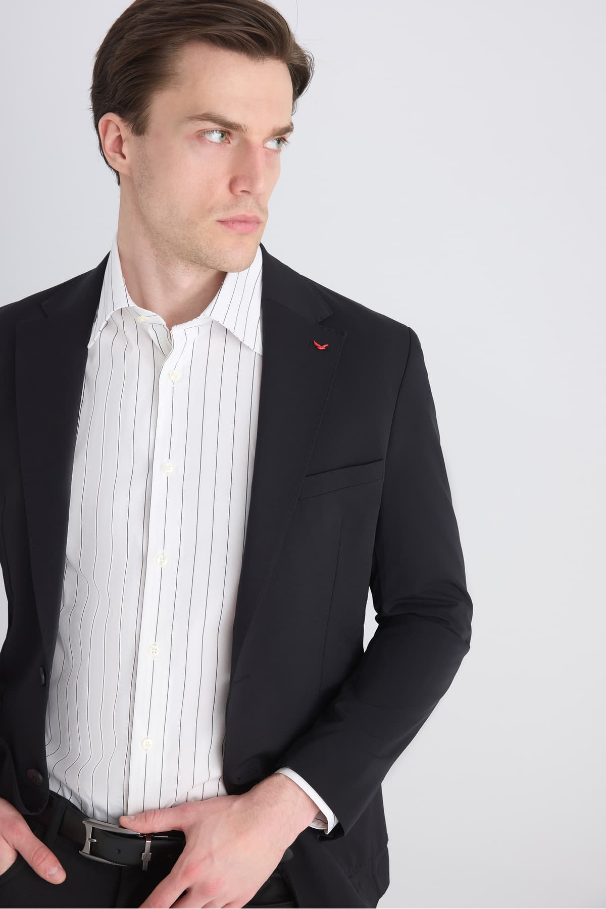 پیراهن مردانه D'S Damat اسلیم فیت سفید آرمورلی پیراهن مردانه D'S Damat اسلیم فیت سفید آرمورلی
