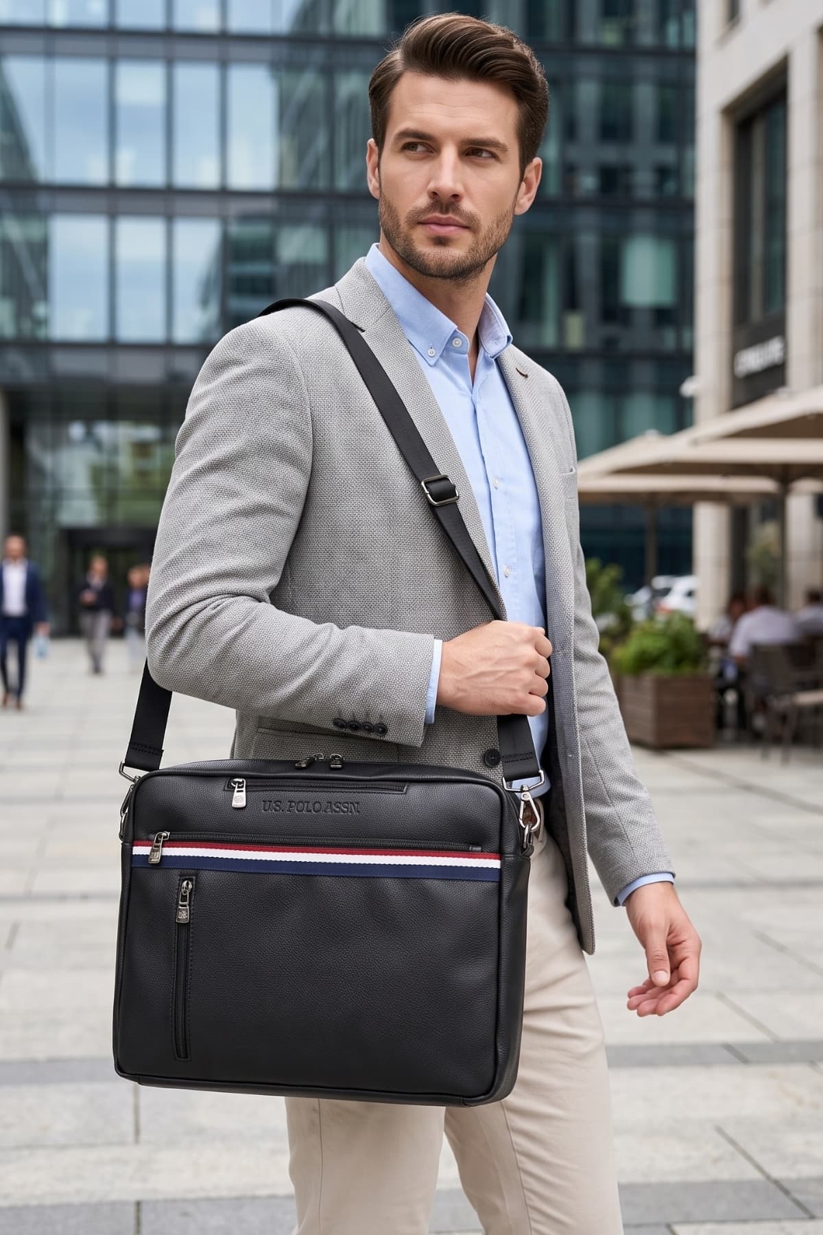کیف اداری زنانه U.S. Polo Assn. مشکی لپتاپ مدل 21592-21591 کیف اداری زنانه U.S. Polo Assn. مشکی لپتاپ مدل 21592-21591