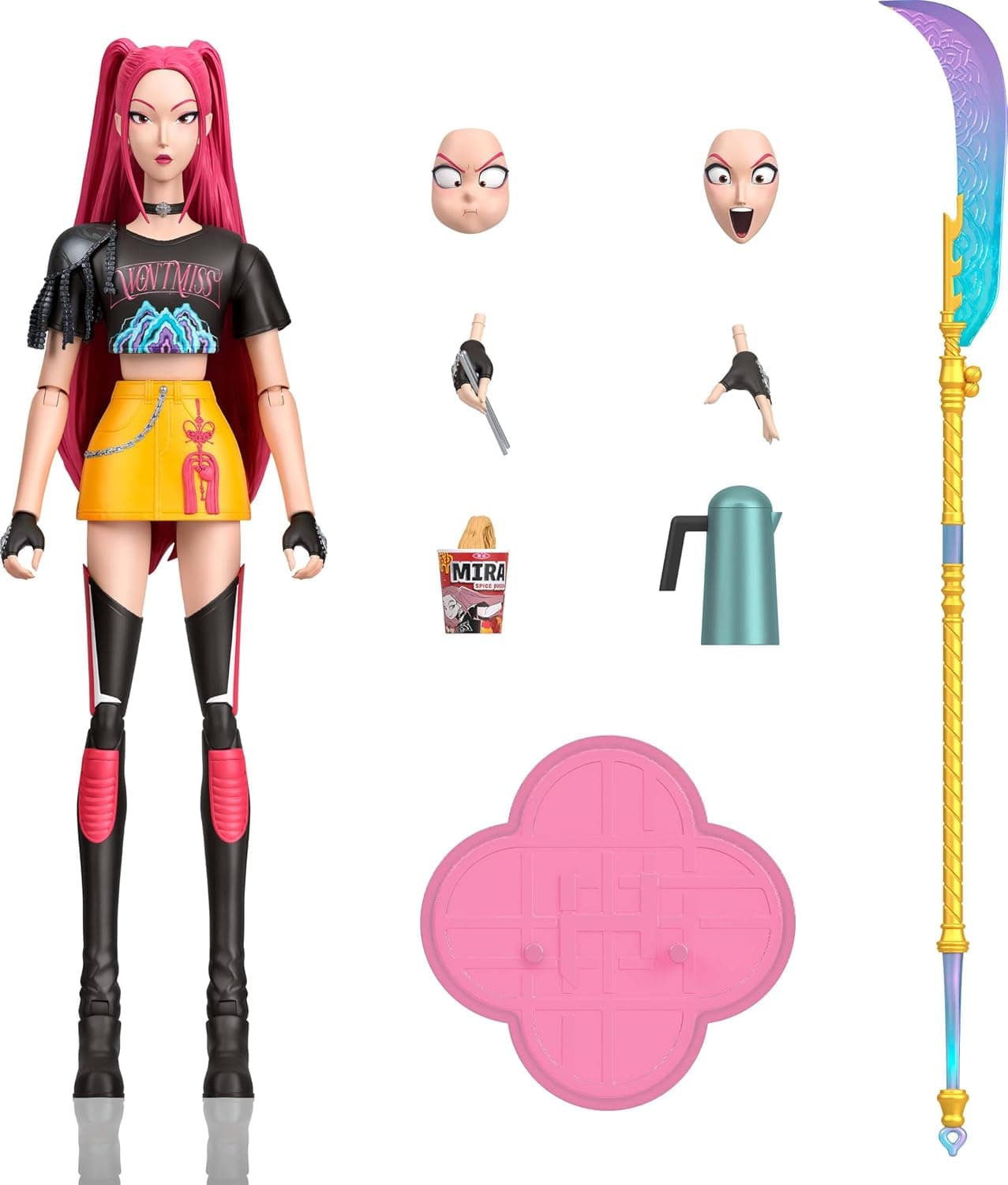 فیگور اکشن Mattel سری K POP Demon Hunters مدل Mira فیگور اکشن Mattel سری K POP Demon Hunters مدل Mira