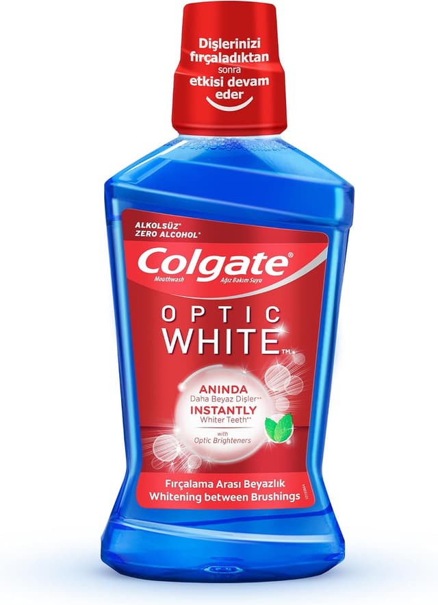 دهانشویه سفیدکننده Colgate Optic White حجم 500 ml دهانشویه سفیدکننده Colgate Optic White حجم 500 ml