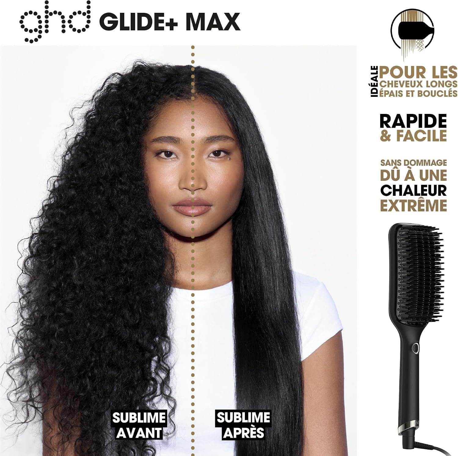 شانه صاف کننده برقی مو ghd Glide+ Max شانه صاف کننده برقی مو ghd Glide+ Max