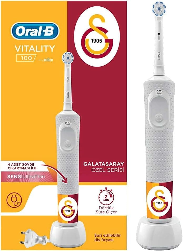 مسواک شارژی Oral-B سری ویژه Fenerbahçe با مسواکزدن 2D و تایمر مدل D100 مسواک شارژی Oral-B سری ویژه Fenerbahçe با مسواکزدن 2D و تایمر مدل D100