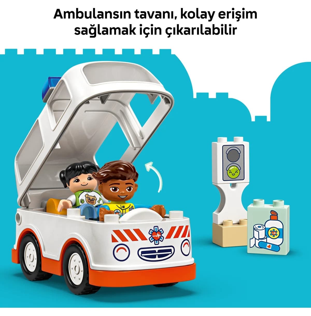 لگو DUPLO آمبولانس و راننده ۱۹ قطعه مدل 10447 2+ لگو DUPLO آمبولانس و راننده ۱۹ قطعه مدل 10447 2+