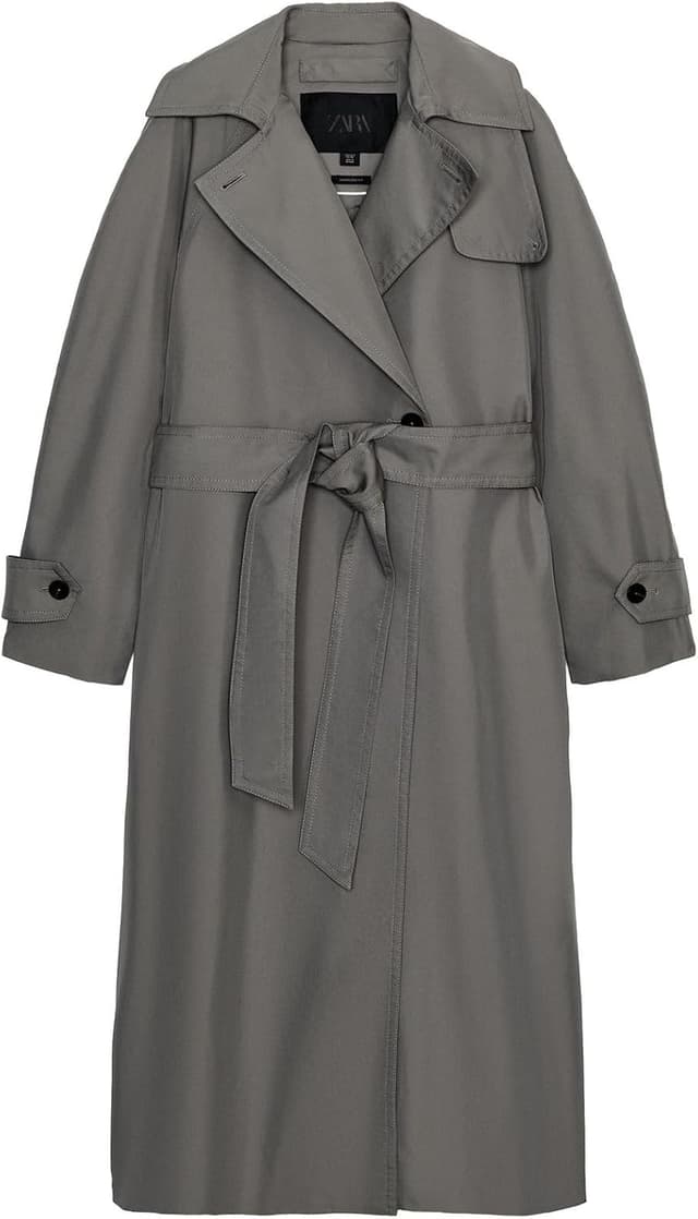 ترنچکت مردانه Zara اورسایز کمربندی ZW COLLECTION ترنچکت مردانه Zara اورسایز کمربندی ZW COLLECTION
