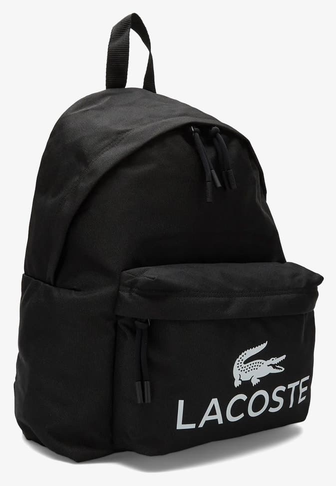 کوله پشتی مردانه Lacoste طرحدار مشکی کوله پشتی مردانه Lacoste طرحدار مشکی
