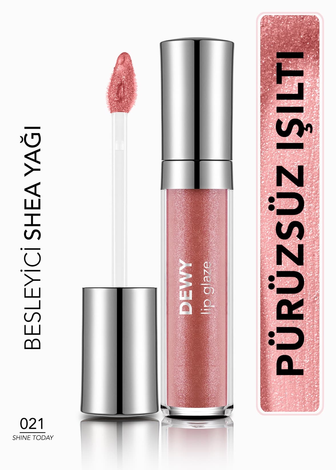 براقکننده لب Flormar مدل Dewy Lip Glaze مرطوبکننده نیمهشفاف صورتی ملایم 014 براقکننده لب Flormar مدل Dewy Lip Glaze مرطوبکننده نیمهشفاف صورتی ملایم 014
