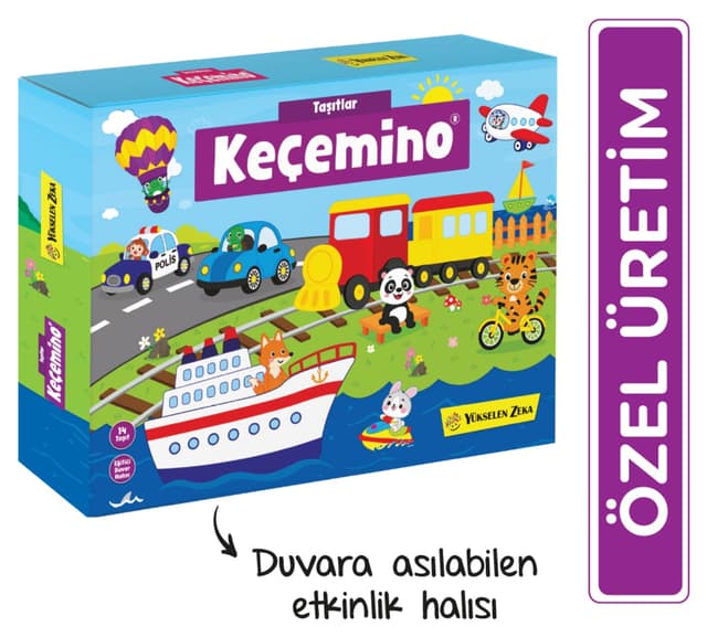قالیچه فعالیتی نمدی Yükselen Zeka Keçemino با طرح وسایل نقلیه قالیچه فعالیتی نمدی Yükselen Zeka Keçemino با طرح وسایل نقلیه