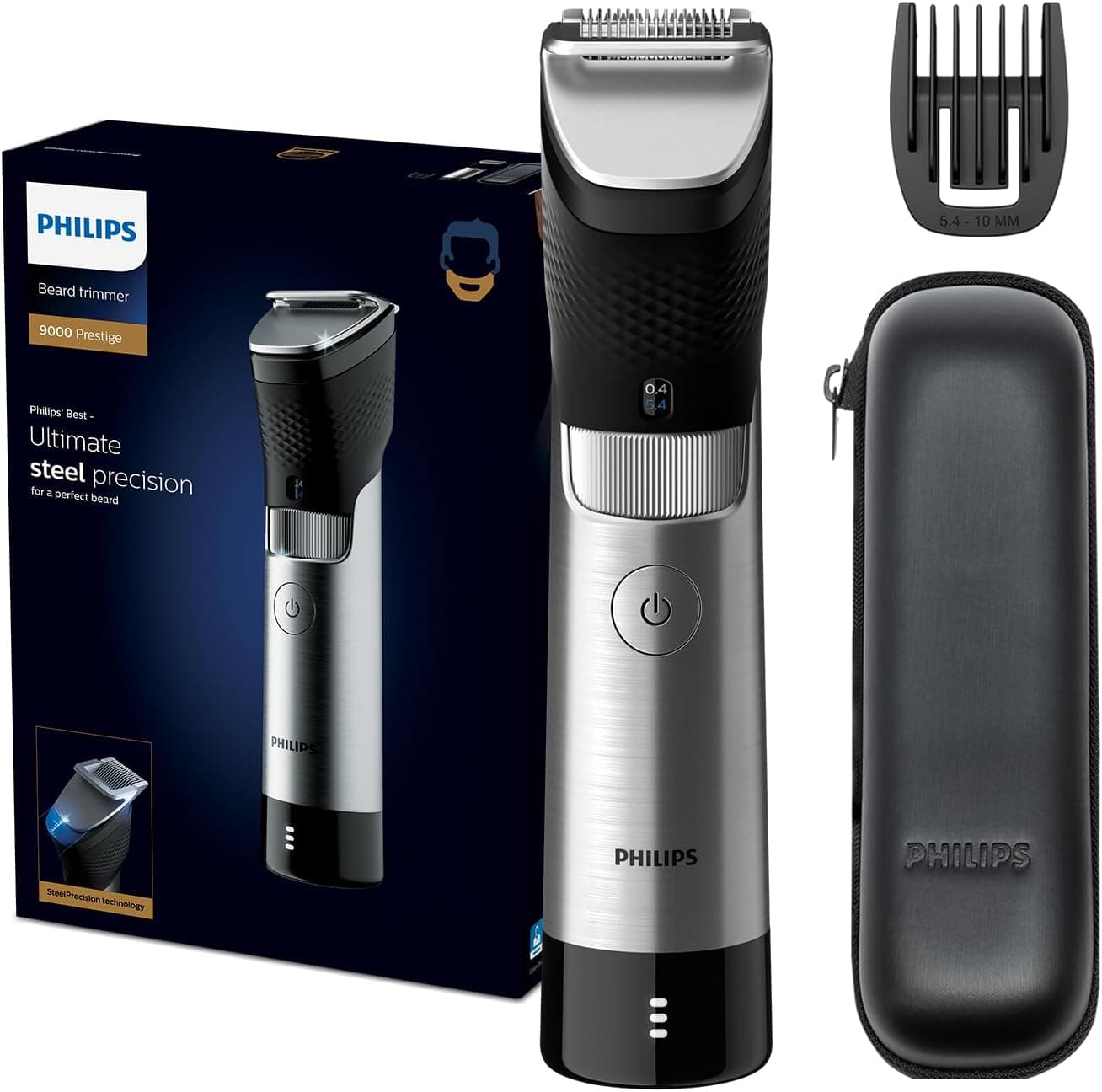 ریشتراش مردانه PHILIPS بدنه فلزی بیسیم ضدآب مدل BT9810 ریشتراش مردانه PHILIPS بدنه فلزی بیسیم ضدآب مدل BT9810