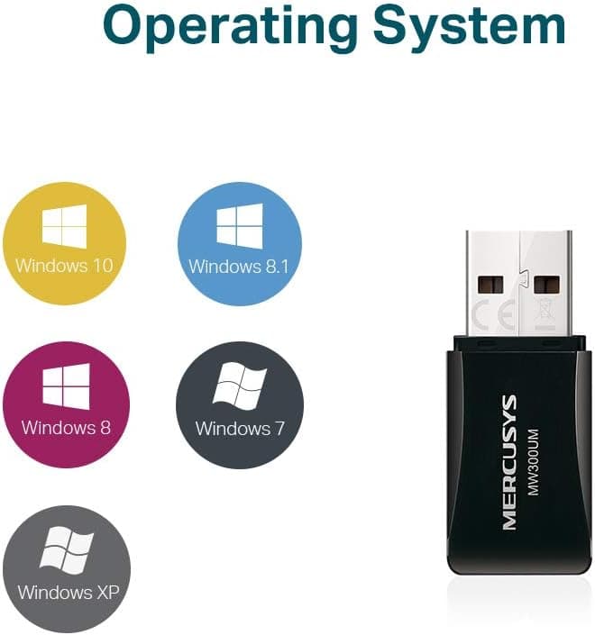 آداپتور USB بیسیم 300Mbps MERCUSYS مدل MW300UM آداپتور USB بیسیم 300Mbps MERCUSYS مدل MW300UM