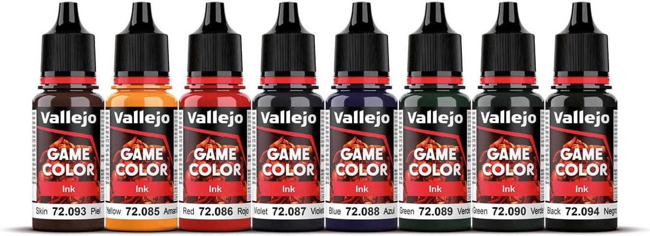 ست رنگ اکریلیک Vallejo Game Color Games Ink در رنگهای متنوع، 8 عددی ست رنگ اکریلیک Vallejo Game Color Games Ink در رنگهای متنوع، 8 عددی