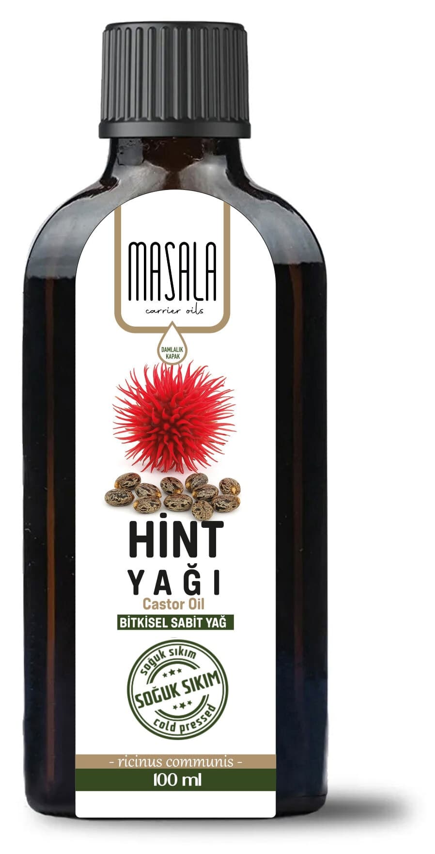 روغن کرچک Masala شیشهای 100 ml خالص و بدون افزودنی سرد فشرده روغن کرچک Masala شیشهای 100 ml خالص و بدون افزودنی سرد فشرده
