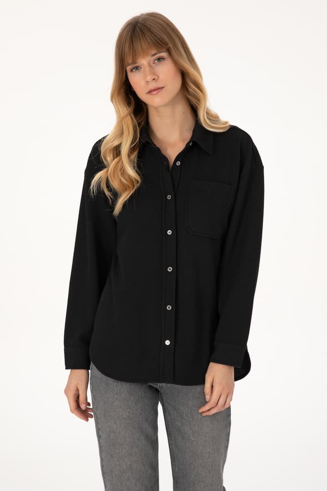 پیراهن زنانه U.S. Polo Assn. بافتنی مشکی مدل 50309039-VR046 پیراهن زنانه U.S. Polo Assn. بافتنی مشکی مدل 50309039-VR046