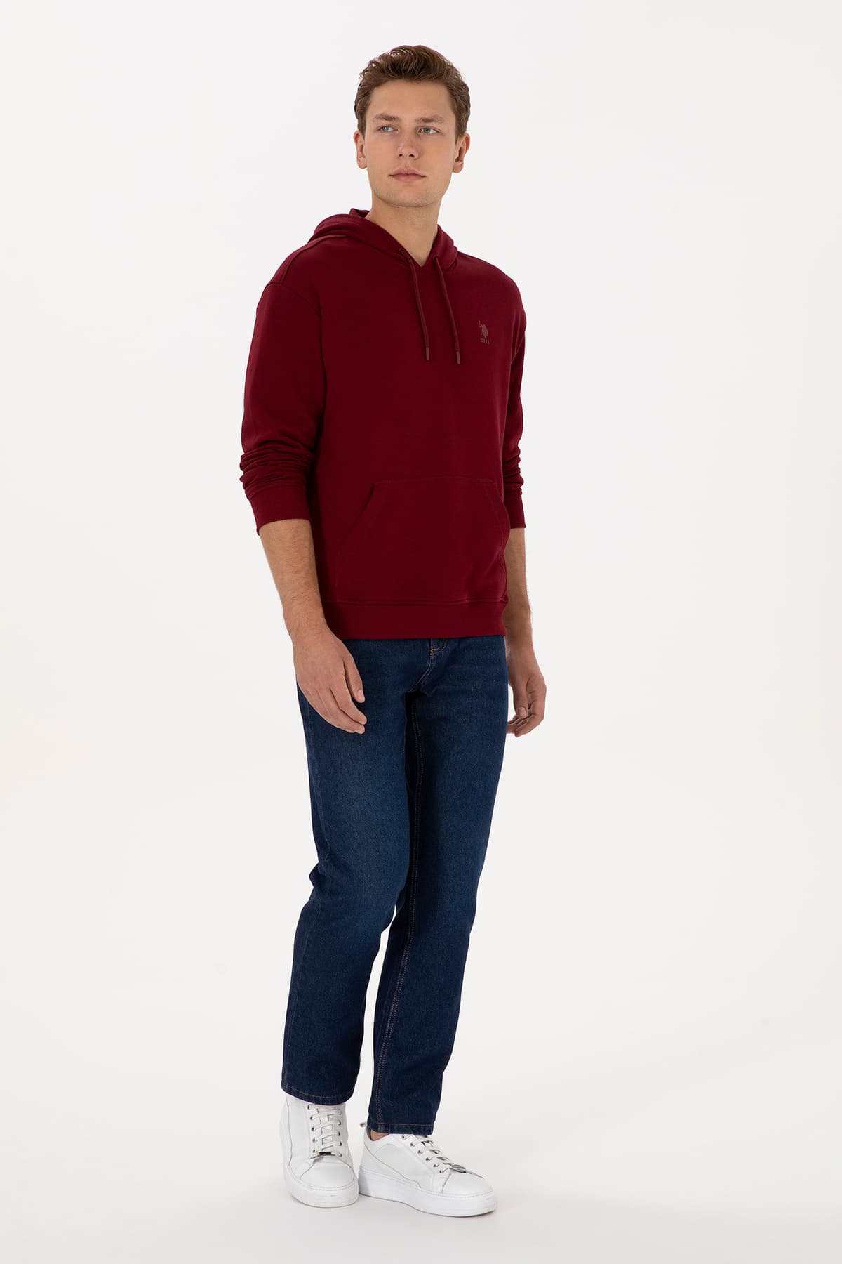 سوئیشرت مردانه U.S. Polo Assn. کلاهدار فیت راحت بوردو ساده مدل 50313746-VR014 سوئیشرت مردانه U.S. Polo Assn. کلاهدار فیت راحت بوردو ساده مدل 50313746-VR014