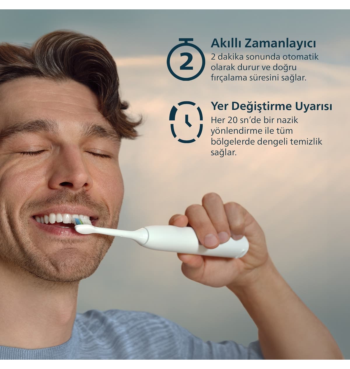 مسواک برقی شارژی Philips Sonicare 5300 با ۲ هد سفید مدل HX7108/03 مسواک برقی شارژی Philips Sonicare 5300 با ۲ هد سفید مدل HX7108/03