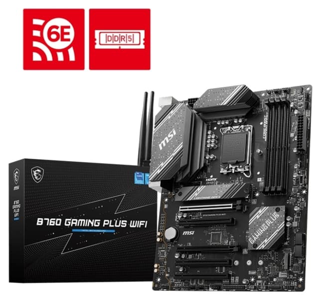 مادربرد MSI مدل B760 GAMING PLUS WIFI با سوکت 1700 و DDR5 مادربرد MSI مدل B760 GAMING PLUS WIFI با سوکت 1700 و DDR5