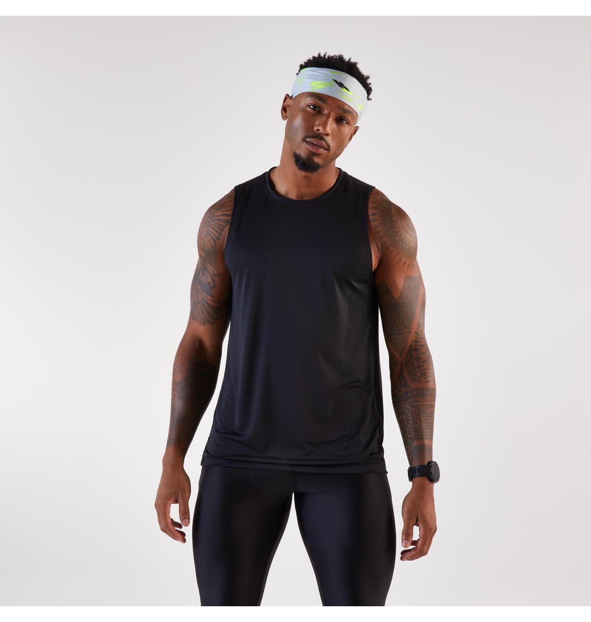 رکابی ورزشی دویدن مردانه Decathlon Kiprun Run 100 مشکی رکابی ورزشی دویدن مردانه Decathlon Kiprun Run 100 مشکی