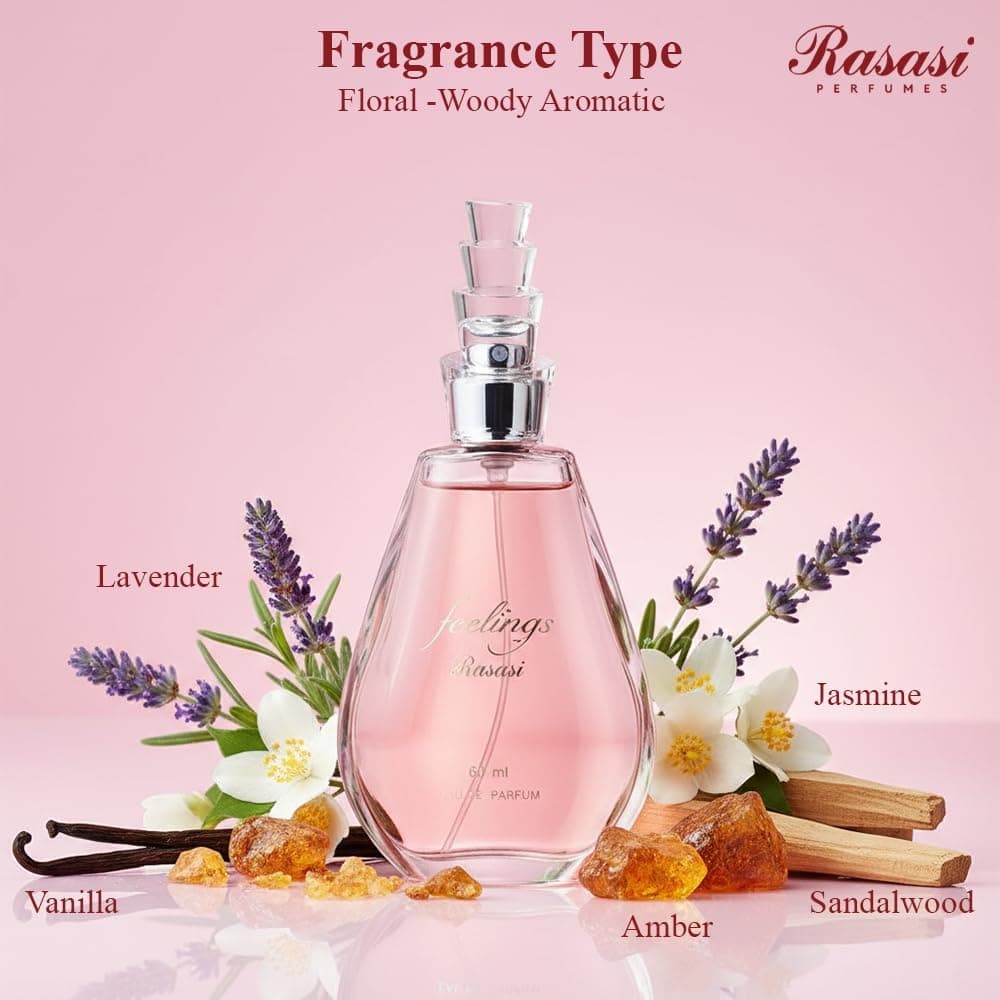 عطر زنانه RASASI Feelings EDP 60ml عطر زنانه RASASI Feelings EDP 60ml