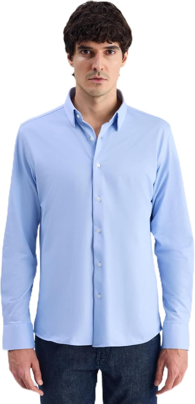 پیراهن مردانه D'S Damat اسلیم فیت سفید Nano Care پیراهن مردانه D'S Damat اسلیم فیت سفید Nano Care
