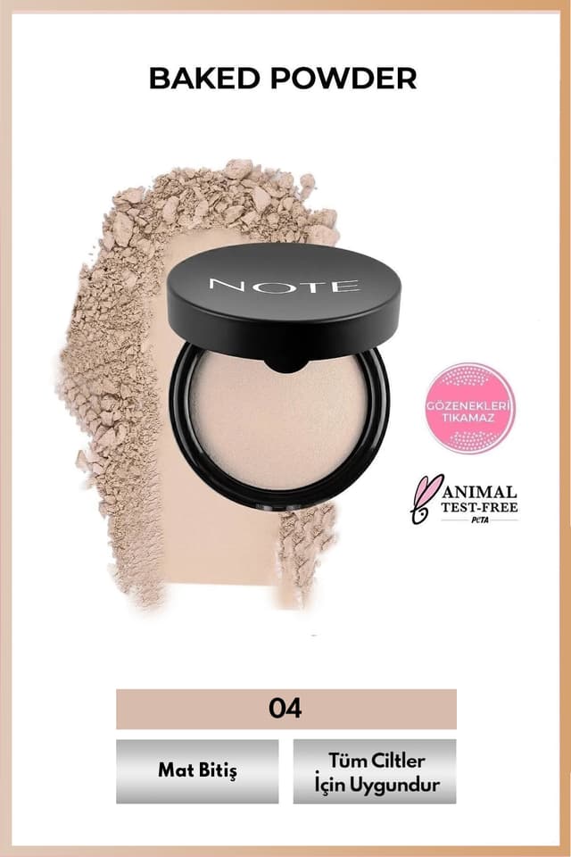 پودر صورت پختهشده Note Cosmetics مات رنگ 04 چینی عاجی پودر صورت پختهشده Note Cosmetics مات رنگ 04 چینی عاجی